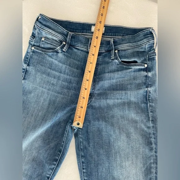Mother Size 27 Stunner Zip Ankle Step Fray in Good Girls Do Skinny Jeans in GUC - Picture 16 of 17